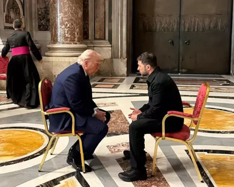 Trump Zelensky San Pietro