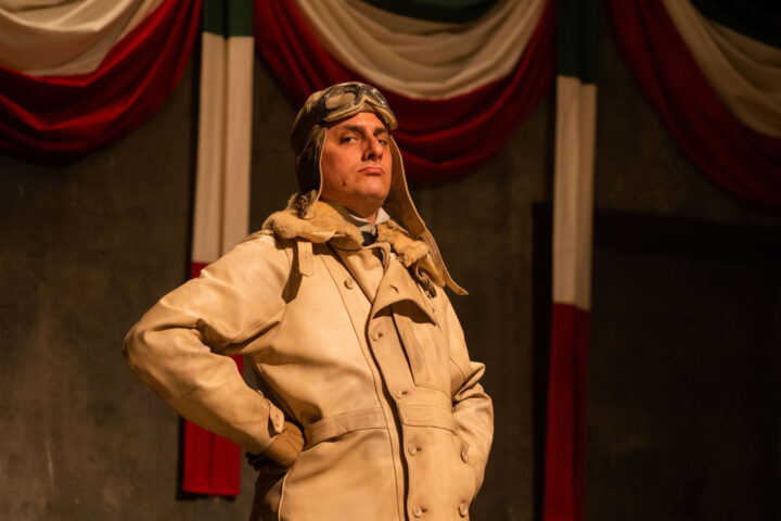 Luca Marinelli in "M - figlio del secolo".