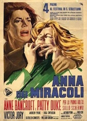 anna dei miracoli poster 1962