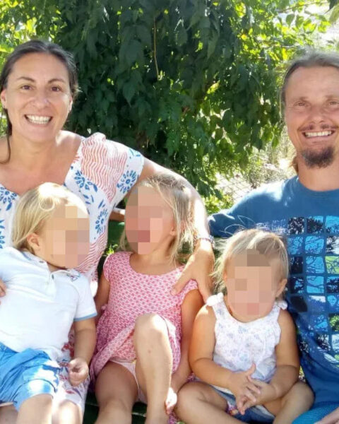 Famiglia nel bosco