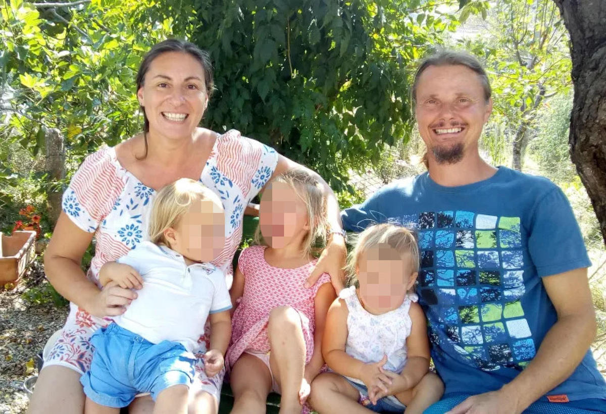 Famiglia nel bosco